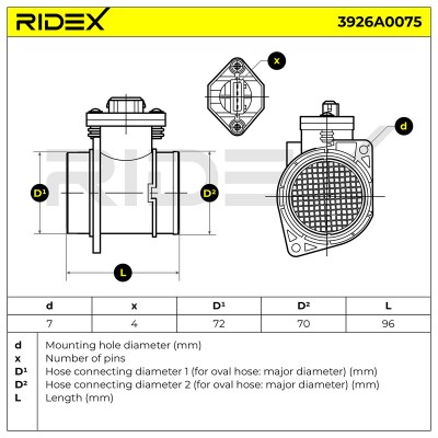 Przepływomierz RIDEX 3926A0075 3926A0075 - foto 6
