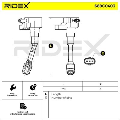 Cewka Zapłonowa RIDEX 689C0403 689C0403 - foto 6