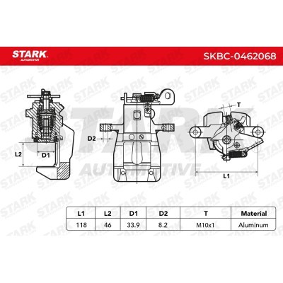 Zacisk Hamulcowy Stark SKBC-0462068 SKBC-0462068 - foto 3