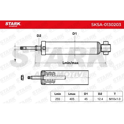 Amortyzator Stark SKSA-0130203 SKSA-0130203 - foto 3
