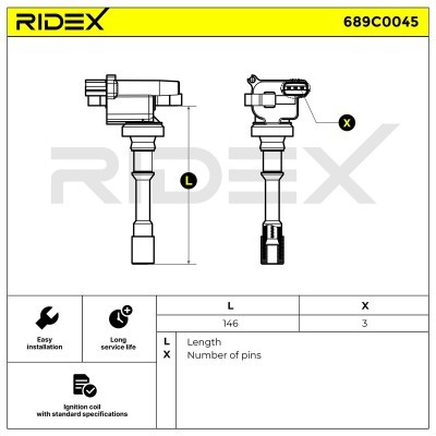 Cewka Zapłonowa RIDEX 689C0045 689C0045 - foto 4