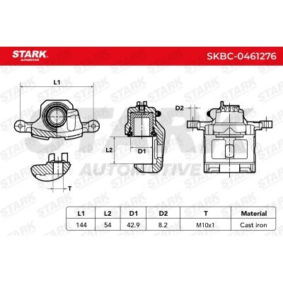 Zacisk Hamulcowy Stark SKBC-0461276 SKBC-0461276 - foto 5