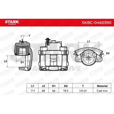 Zacisk Hamulcowy Stark SKBC-0460390 SKBC-0460390 - foto 6