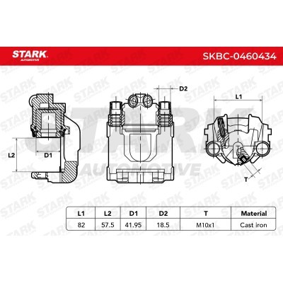 Zacisk Hamulcowy Stark SKBC-0460434 SKBC-0460434 - foto 5