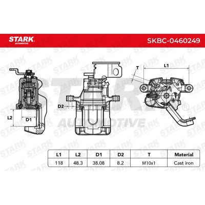 Zacisk Hamulcowy Stark SKBC-0460249 SKBC-0460249 - foto 8