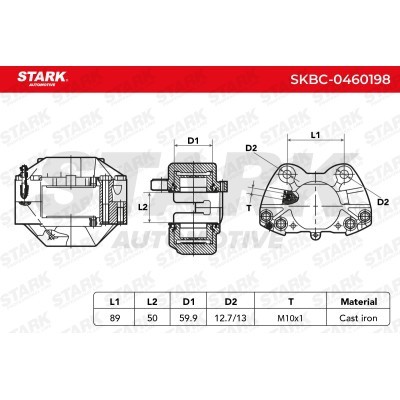 Zacisk Hamulcowy Stark SKBC-0460198 SKBC-0460198 - foto 7
