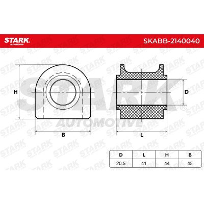 Tuleja Stabilizatora Stark SKABB-2140040 SKABB-2140040 - foto 6