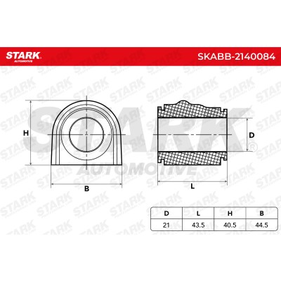 Tuleja Stabilizatora Stark SKABB-2140084 SKABB-2140084 - foto 6