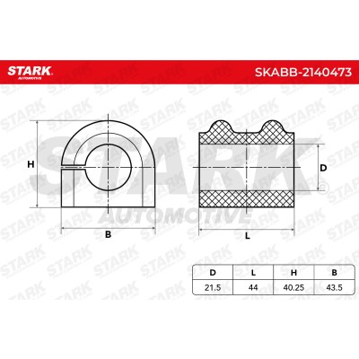 Tuleja Stabilizatora Stark SKABB-2140473 SKABB-2140473 - foto 5