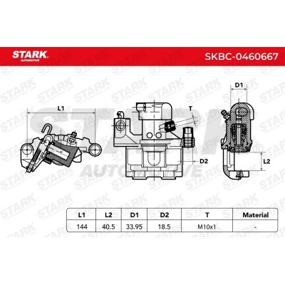 Zacisk Hamulcowy Stark SKBC-0460667 SKBC-0460667 - foto 6