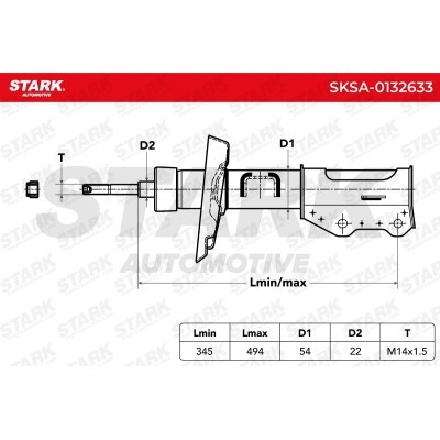 Amortyzator Stark SKSA-0132633 SKSA-0132633 - foto 7