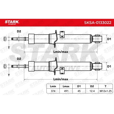Amortyzator Stark SKSA-0133022 SKSA-0133022 - foto 6