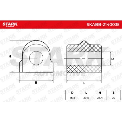 Tuleja Stabilizatora Stark SKABB-2140035 SKABB-2140035 - foto 6