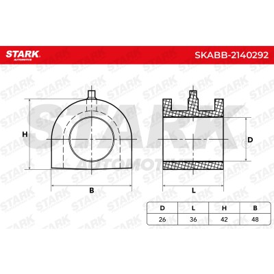 Tuleja Stabilizatora Stark SKABB-2140292 SKABB-2140292 - foto 5