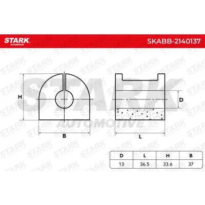 Tuleja Stabilizatora Stark SKABB-2140137 SKABB-2140137 - foto 5