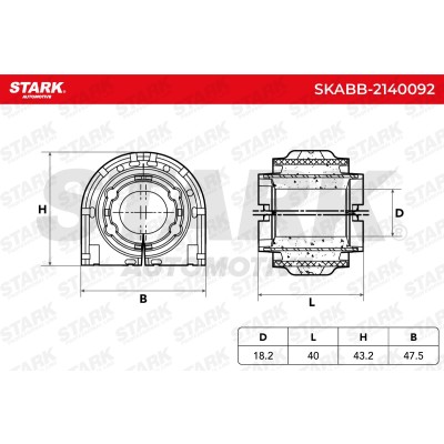 Tuleja Stabilizatora Stark SKABB-2140092 SKABB-2140092 - foto 5