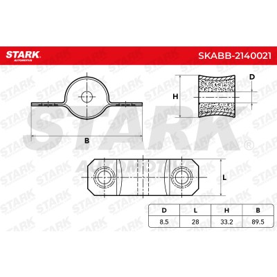 Tuleja Stabilizatora Stark SKABB-2140021 SKABB-2140021 - foto 5