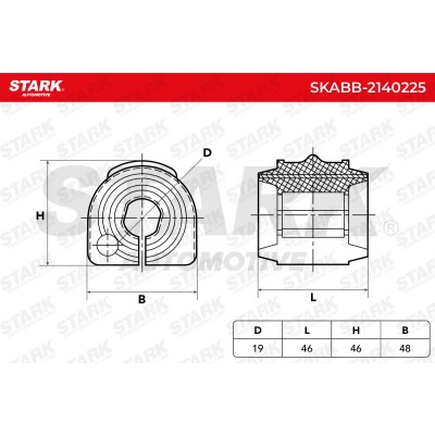 Tuleja Stabilizatora Stark SKABB-2140225 SKABB-2140225 - foto 5
