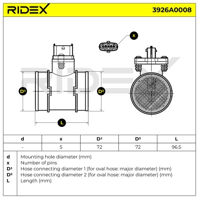Przepływomierz RIDEX 3926A0008 3926A0008 - foto 7