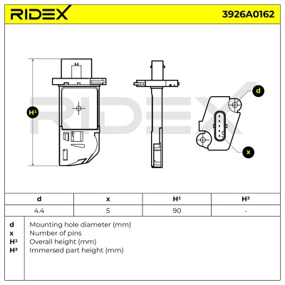 Przepływomierz RIDEX 3926A0162 3926A0162 - foto 6