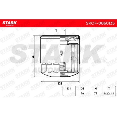 Filtr Oleju Stark SKOF-0860135 SKOF-0860135 - foto 5
