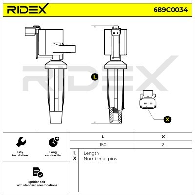 Cewka Zapłonowa RIDEX 689C0034 689C0034 - foto 4