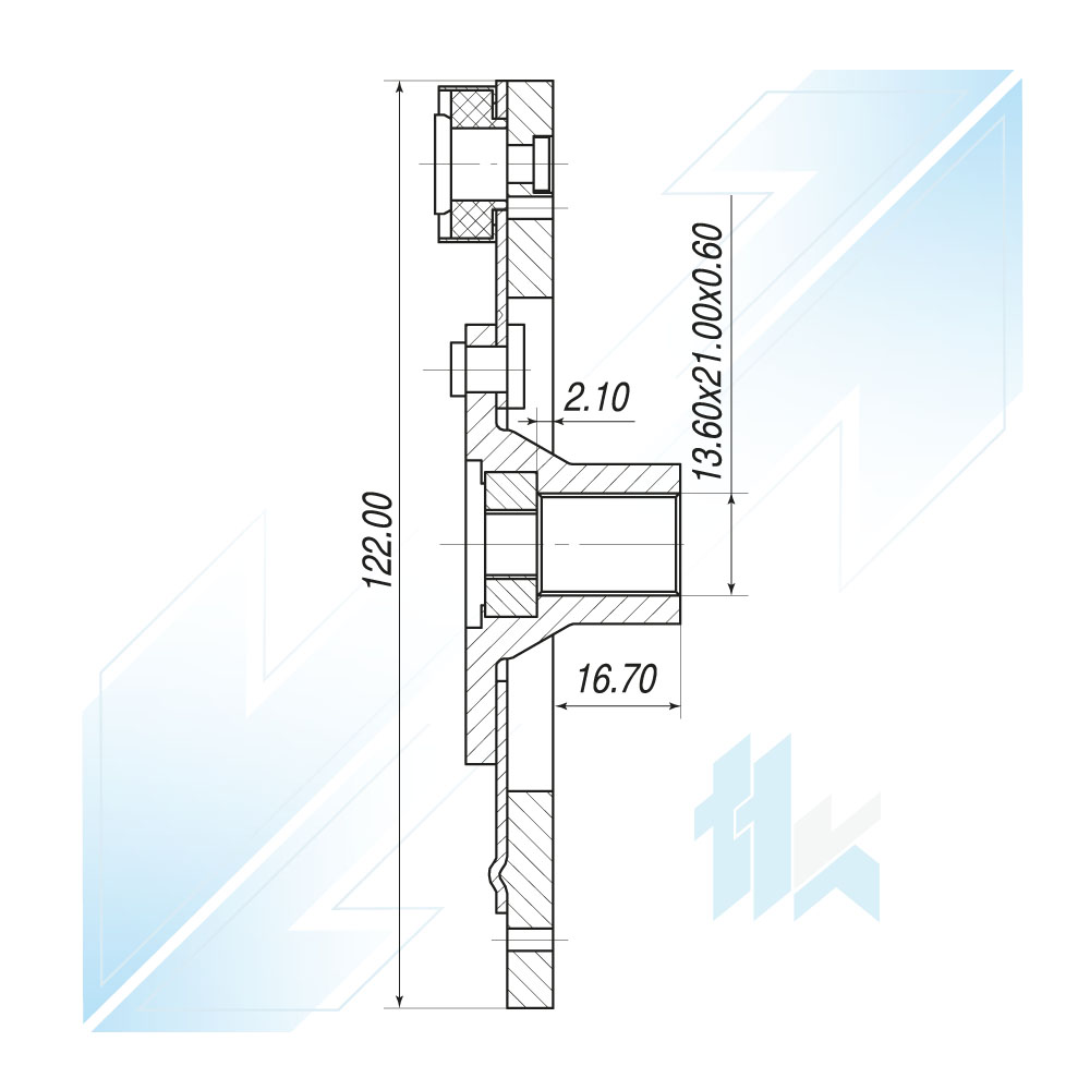Tarcza Sprzęgła Sprężarki FORD FS10 Ø122,50 Ford 115VFS0006 - foto 3