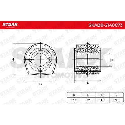 Tuleja Stabilizatora Stark SKABB-2140073 SKABB-2140073 - foto 5