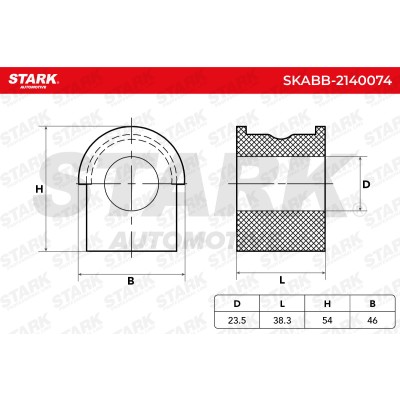 Tuleja Stabilizatora Stark SKABB-2140074 SKABB-2140074 - foto 5