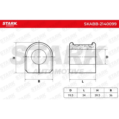 Tuleja Stabilizatora Stark SKABB-2140099 SKABB-2140099 - foto 5