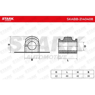 Tuleja Stabilizatora Stark SKABB-2140408 SKABB-2140408 - foto 5