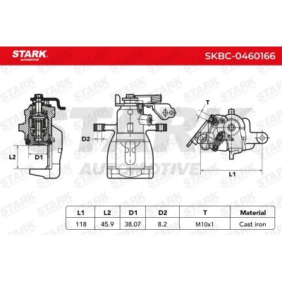 Zacisk Hamulcowy Stark SKBC-0460166 SKBC-0460166 - foto 6