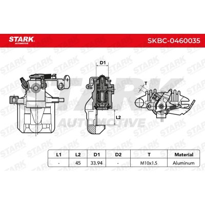 Zacisk Hamulcowy Stark SKBC-0460035 SKBC-0460035 - foto 3