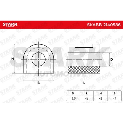 Tuleja Stabilizatora Stark SKABB-2140586 SKABB-2140586 - foto 6