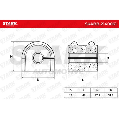Tuleja Stabilizatora Stark SKABB-2140061 SKABB-2140061 - foto 5
