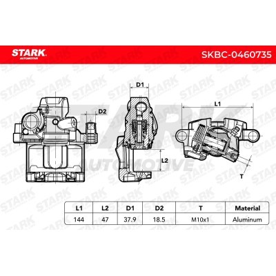 Zacisk Hamulcowy Stark SKBC-0460735 SKBC-0460735 - foto 6