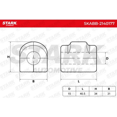 Tuleja Stabilizatora Stark SKABB-2140177 SKABB-2140177 - foto 5