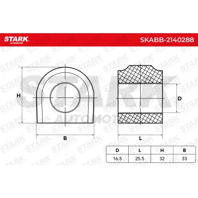 Tuleja Stabilizatora Stark SKABB-2140288 SKABB-2140288 - foto 5