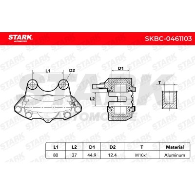 Zacisk Hamulcowy Stark SKBC-0461103 SKBC-0461103 - foto 8