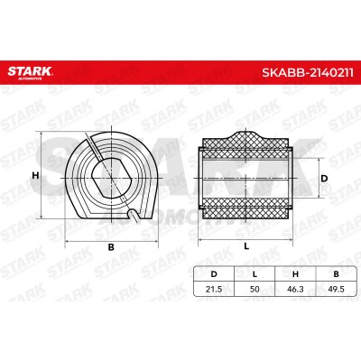 Tuleja Stabilizatora Stark SKABB-2140211 SKABB-2140211 - foto 5