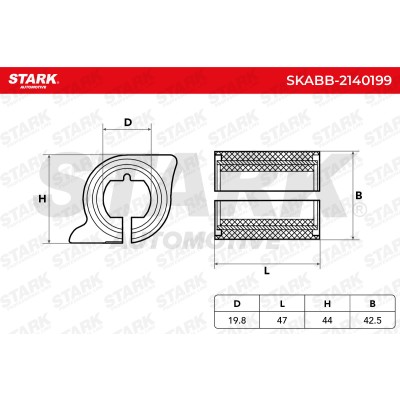 Tuleja Stabilizatora Stark SKABB-2140199 SKABB-2140199 - foto 5
