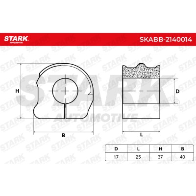 Tuleja Stabilizatora Stark SKABB-2140014 SKABB-2140014 - foto 5