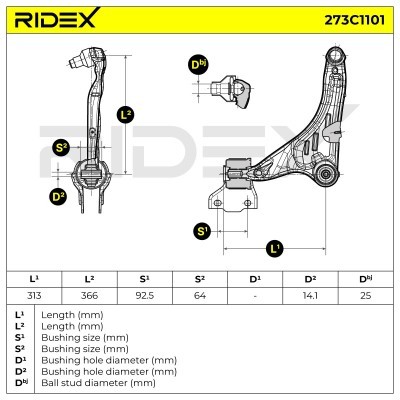 Wahacz RIDEX 273C1101 273C1101 - foto 6