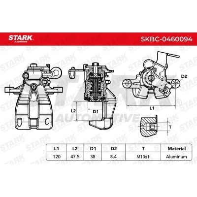Zacisk Hamulcowy Stark SKBC-0460094 SKBC-0460094 - foto 7