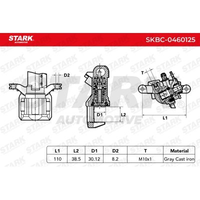 Zacisk Hamulcowy Stark SKBC-0460125 SKBC-0460125 - foto 7