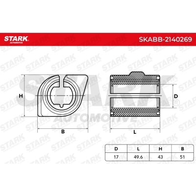 Tuleja Stabilizatora Stark SKABB-2140269 SKABB-2140269 - foto 5
