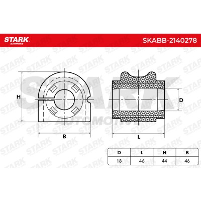 Tuleja Stabilizatora Stark SKABB-2140278 SKABB-2140278 - foto 6