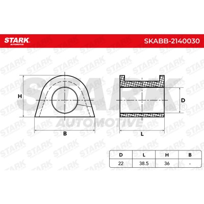 Tuleja Stabilizatora Stark SKABB-2140030 SKABB-2140030 - foto 5
