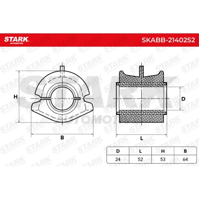 Tuleja Stabilizatora Stark SKABB-2140252 SKABB-2140252 - foto 6