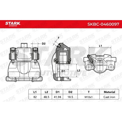 Zacisk Hamulcowy Stark SKBC-0460097 SKBC-0460097 - foto 7